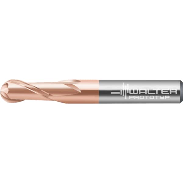 Metric Solid carbide ball-nose copy milling cutters, MC482-08.0A4B-WB1